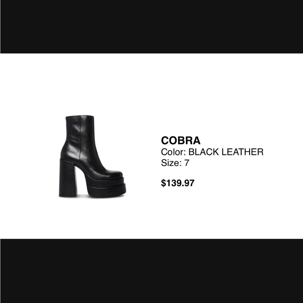 Black ankle booties.